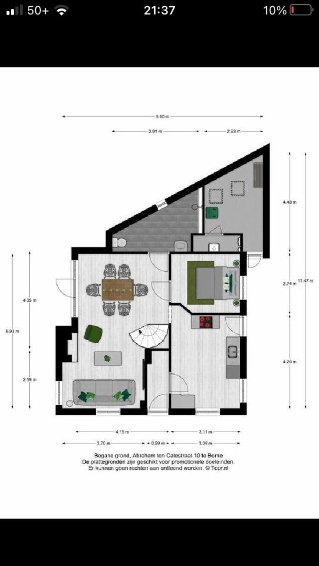 Logement Old Boorn Борне Экстерьер фото